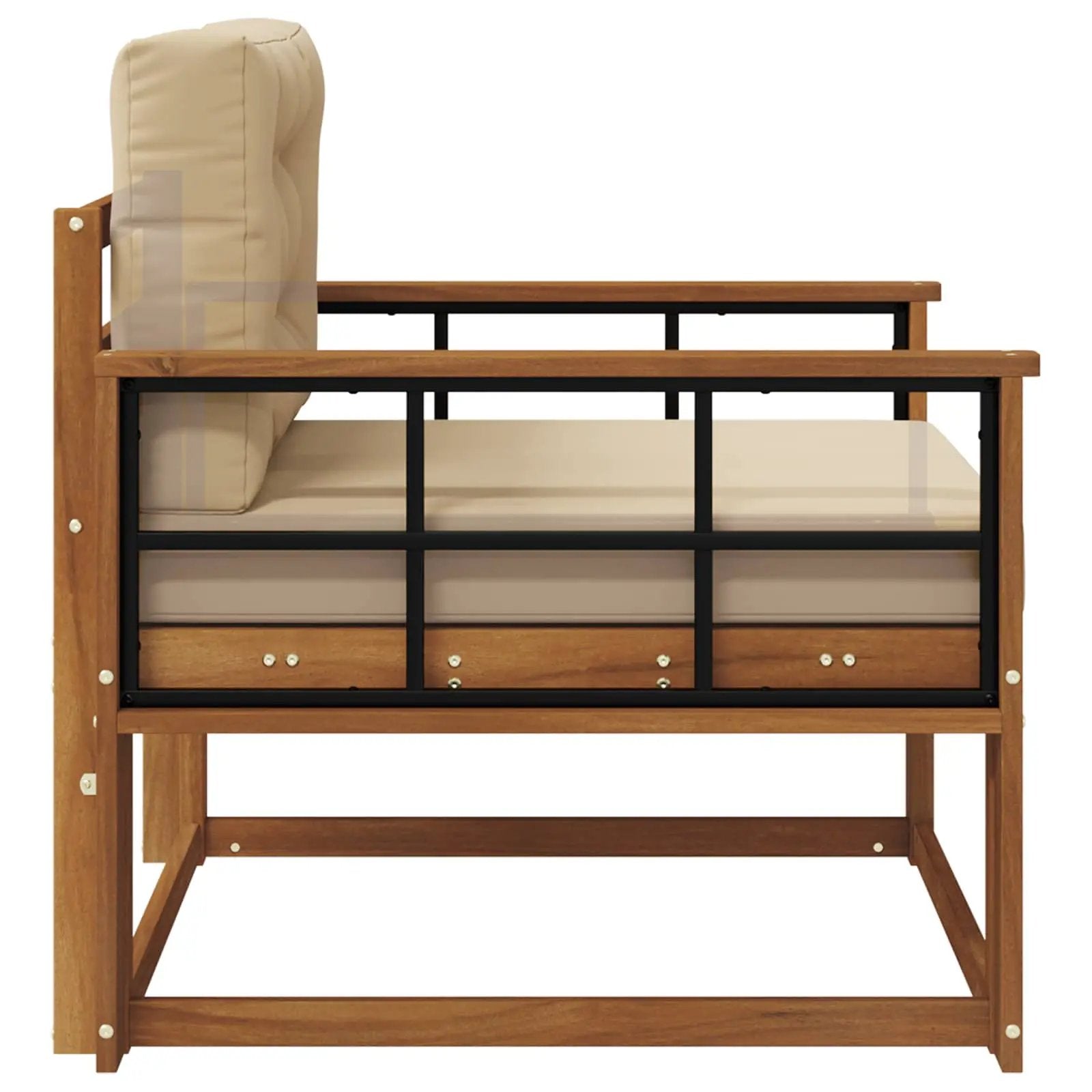 vidaXL vidaXL Outdoor Middle Sofa Natural - Garden Sofa Sets