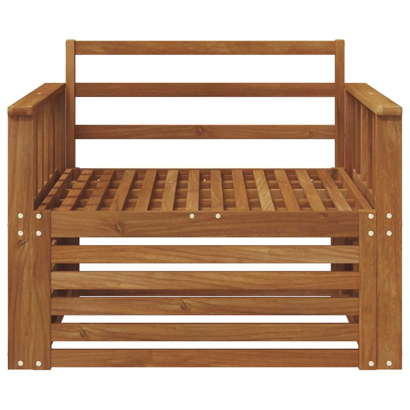 vidaXL vidaXL 2 Piece Outdoor Sofa Natural - Garden Sofa Sets