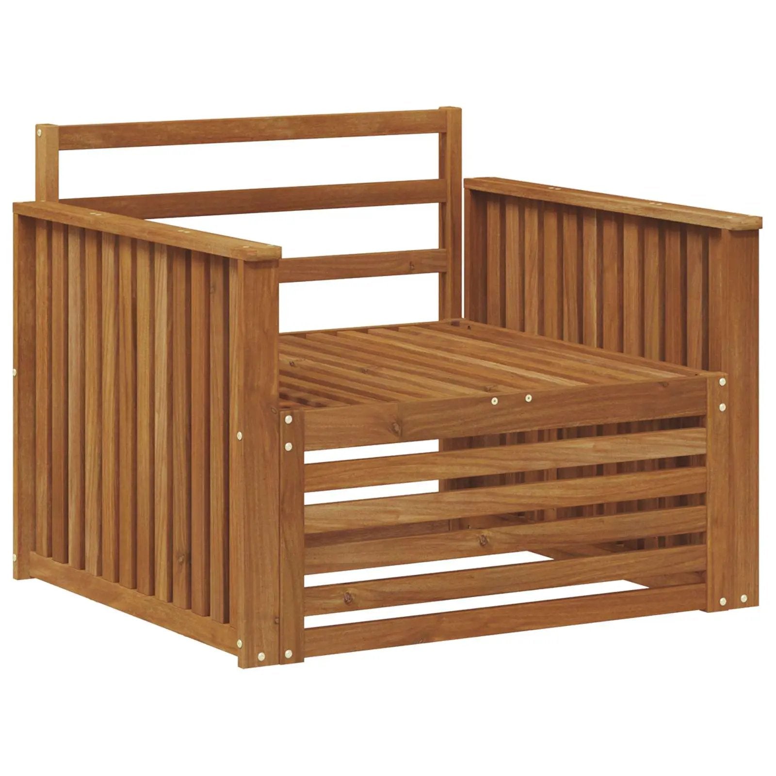 vidaXL vidaXL 2 Piece Outdoor Sofa Natural - Garden Sofa Sets