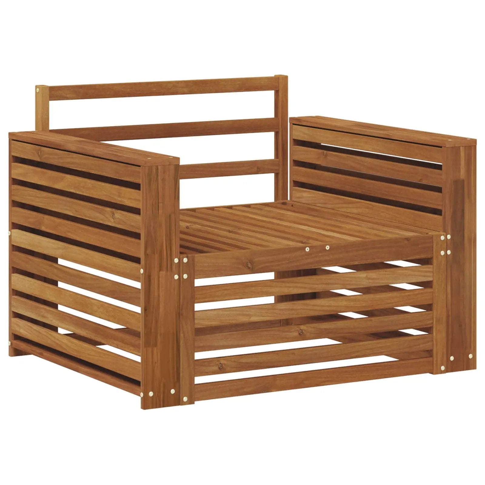 vidaXL vidaXL 2 Piece Outdoor Sofa Natural - Garden Sofa Sets