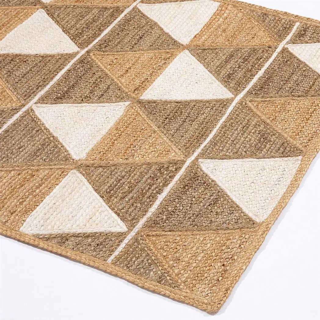Esselle Home Prestbury Geo Handbraided 120x170cm Natural Rug - Rug
