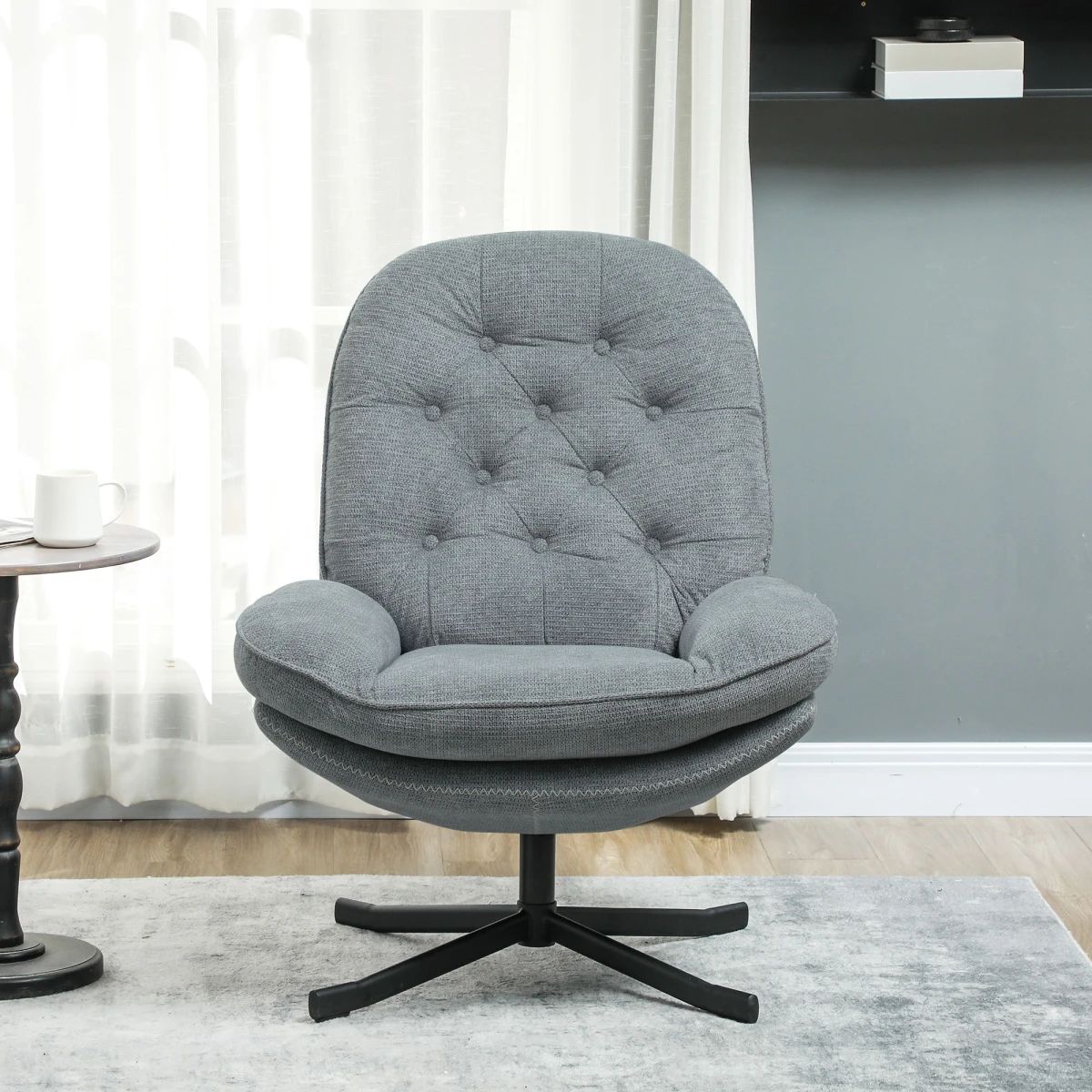 Homcom Accent Chair Medium WaterRepellent Chenille Home by HOMCOM