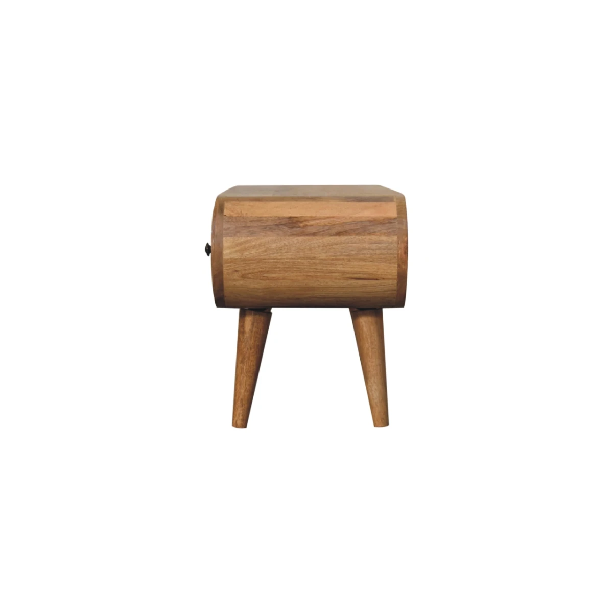 Artisan Solid Wood Circular TV Unit Beige With Two Drawers by Artisan Furniture