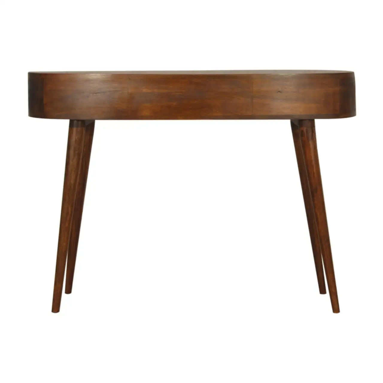 Artisan Furniture Artisan Furniture Solid Wood Chestnut Wave Writing Desk, 2 Drawers, 1 Shelf, Brown - Desk