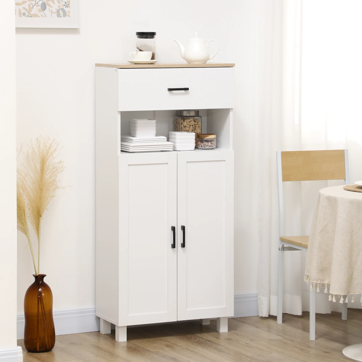 HOMCOM HOMCOM Kitchen Cabinet Drawer Open Shelf Home - Chest of Drawers