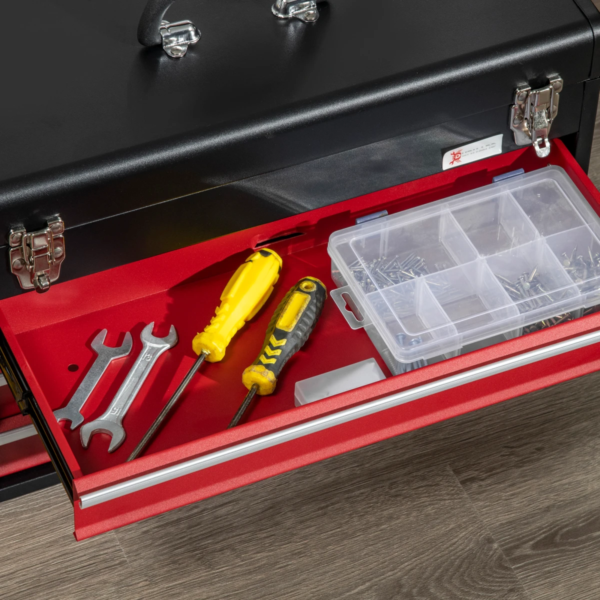 Premium Tool Chest 3 Drawer Lockable 51x22x32cm by Unbranded