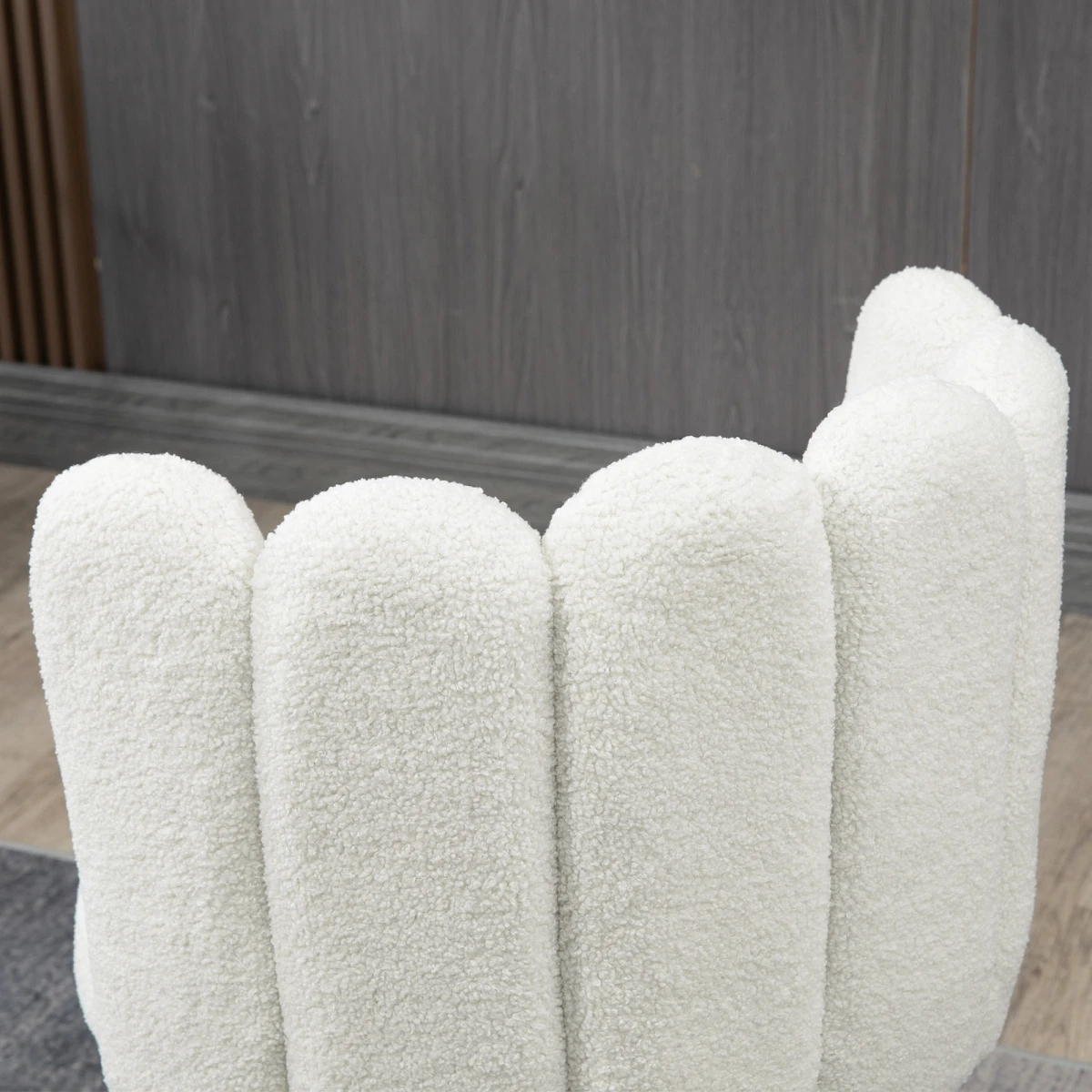 HOMCOM HOMCOM Bar Stool Set Of 2 With Backs Cream Cushioned Faux Cashmere Thick Foam With Adjustable Feet For Breakfast Bar - Bar Stool