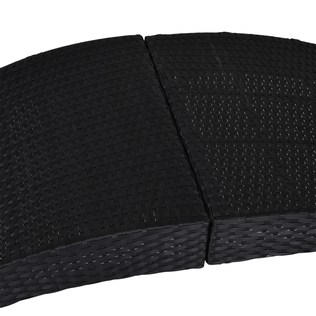 Premium Rattan Sun Lounger Large Ergonomic Cushion Outdoor - Sun Lounger