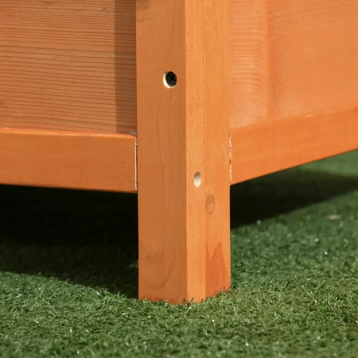 Pawhut 82cm Wooden Dog Kennel House Garden Shelter Backyard Waterproof Pet Supplies - Dog Kennel