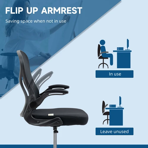Vinsetto Vinsetto Draughtsman Chair Tall Office Chair w/ Adjustable Footrest Ring Black - Office Chair