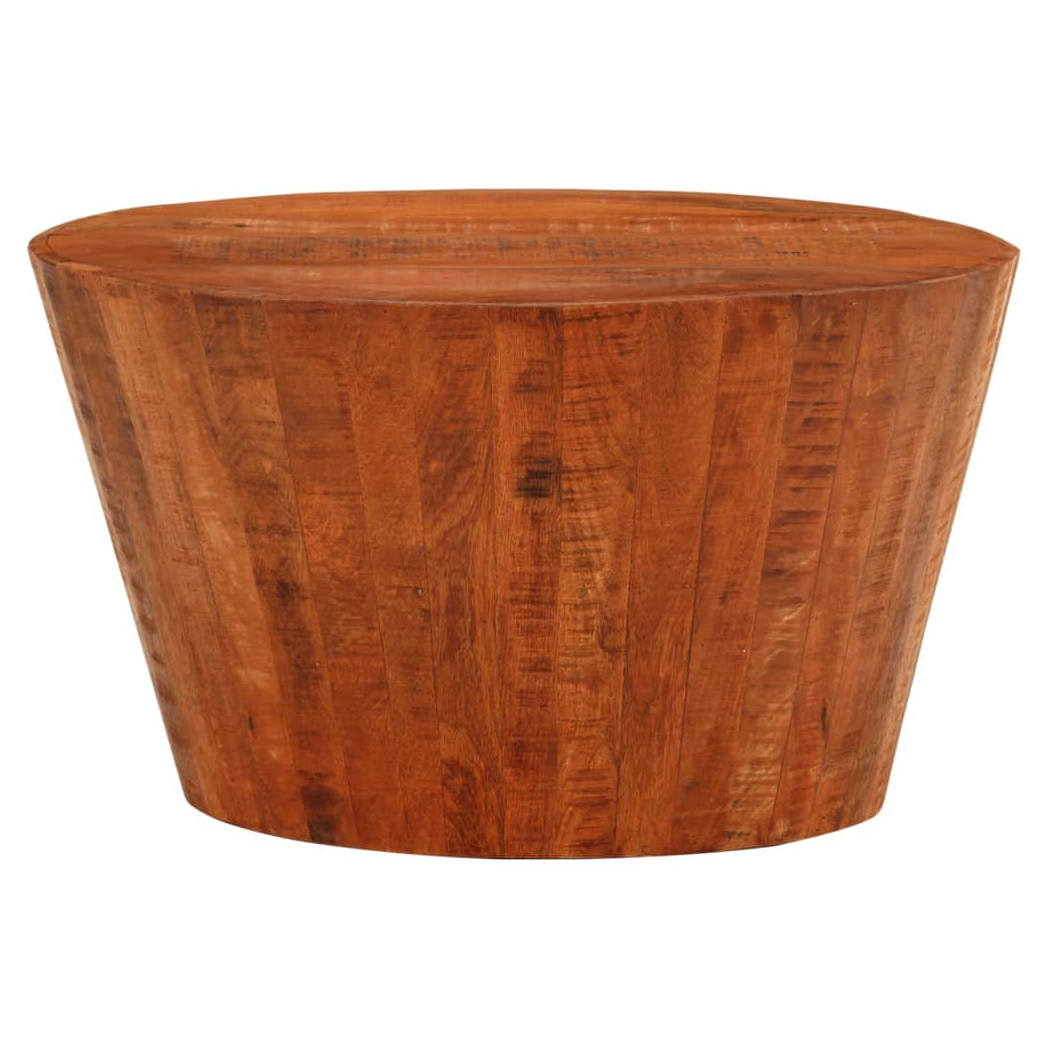 vidaXL Coffee Table Diameter 52 cm Height 30 cm Solid Mango Wood Rustic Centerpiece For Living Room by vidaXL