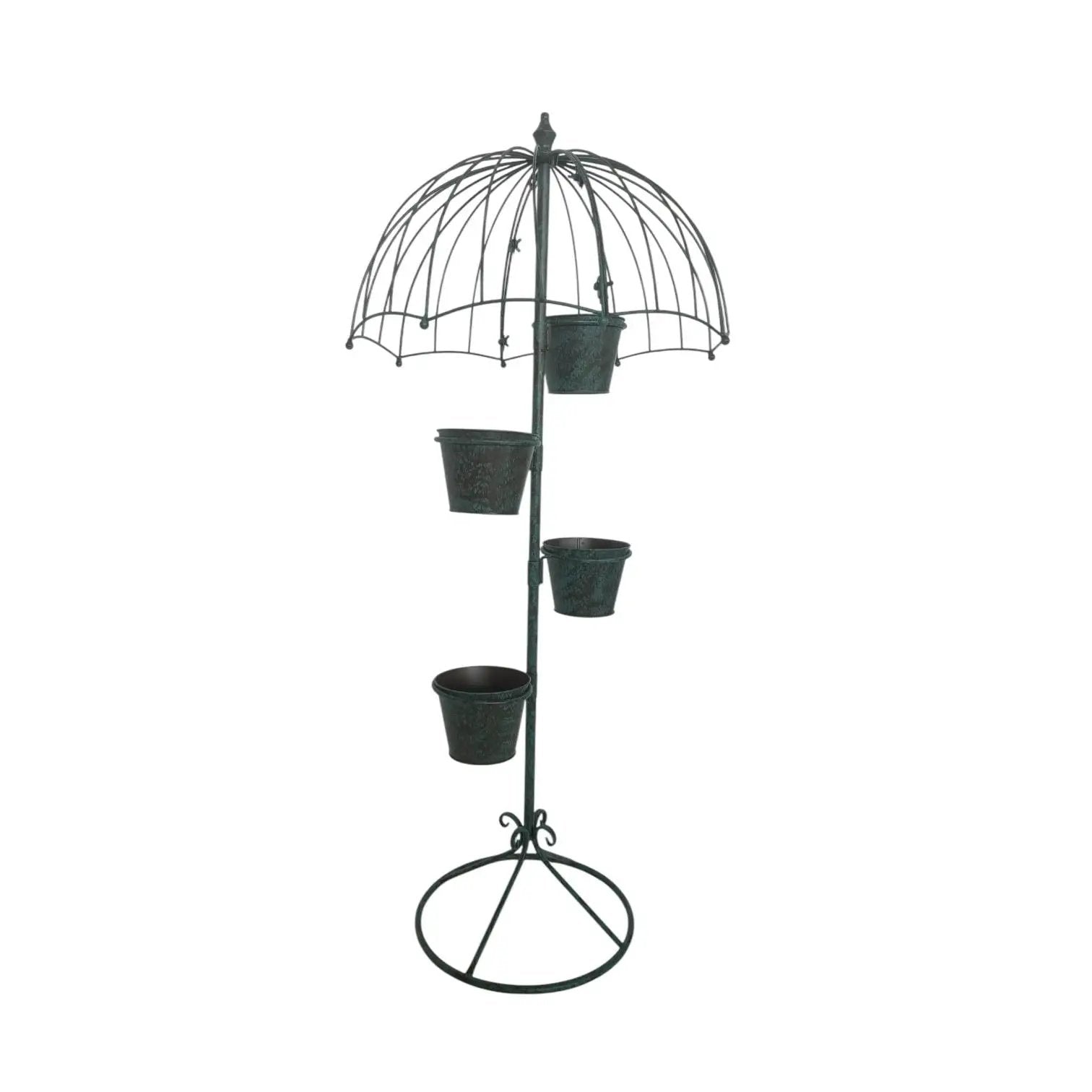 MSL 130CM GREEN METAL GARDEN PLANTER - Planters