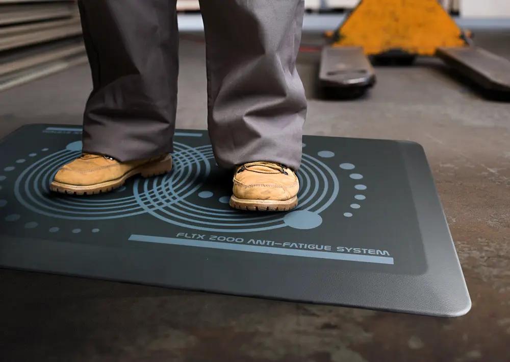 Floortex® AFS-TEX® 2000 Grey Active Anti-Fatigue Mat - 50 x 80cm - Rug