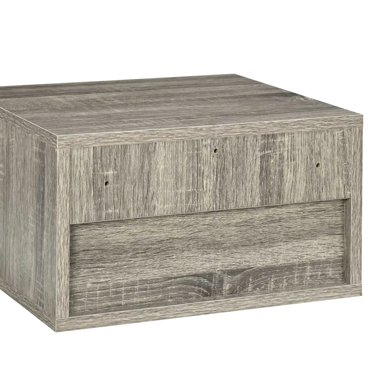 HOMCOM HOMCOM Floating Bedside Table Set of 2 Wall Mounted Nightstand Brown - Bedside Table