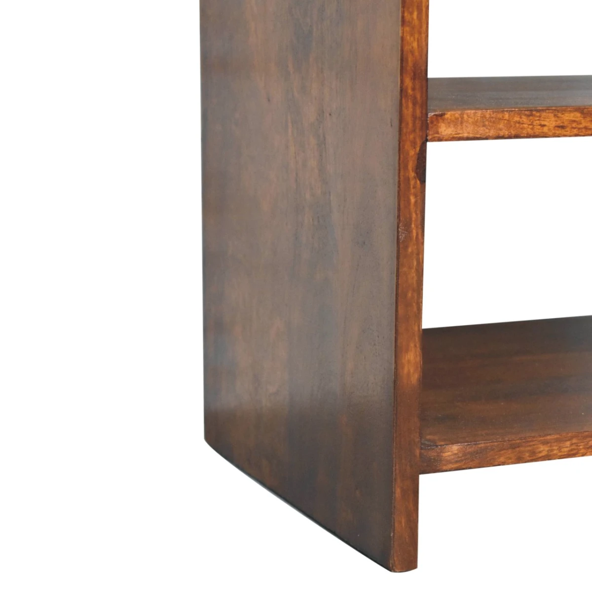 Artisan Furniture Artisan Bedside Table Aspen 18in Wide 14in Deep 24in High 1 Drawer 2 Open Shelves Bedroom Storage - Bedside Table
