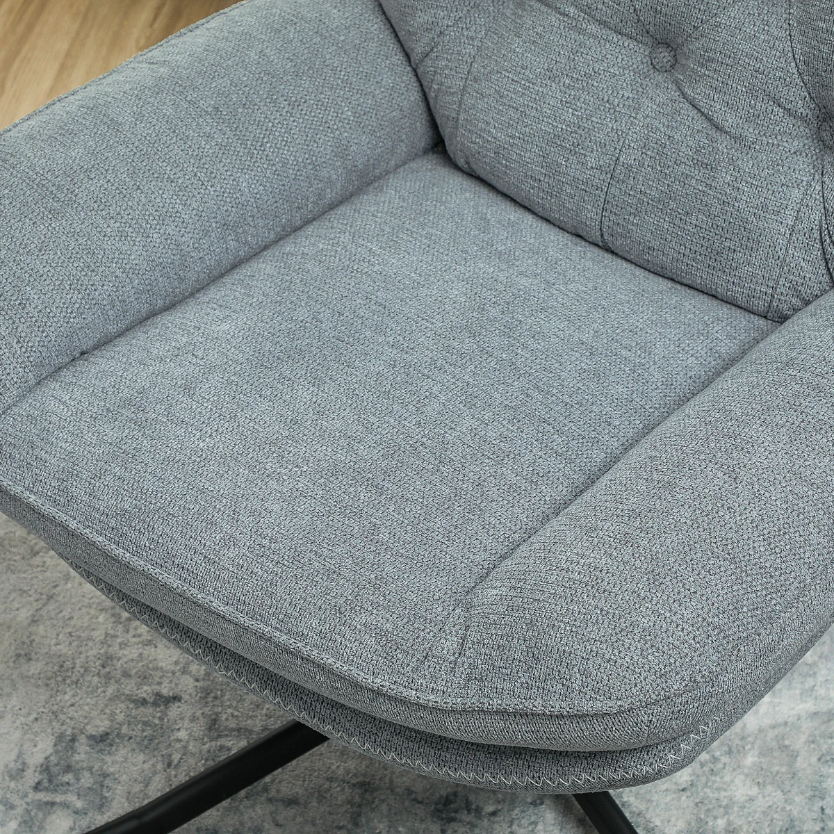 Homcom Accent Chair Medium WaterRepellent Chenille Home by HOMCOM