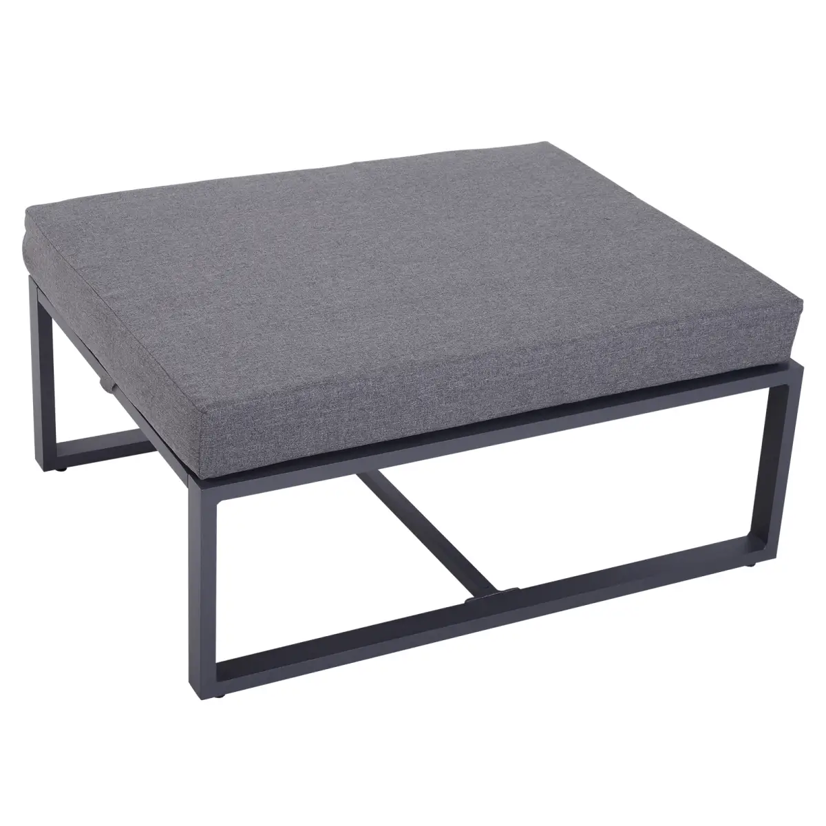 Unbranded 6pcs Garden Sectional Sofa Set Aluminum Frame Coffee Table Footstool Outsunny - Garden Sofa Sets