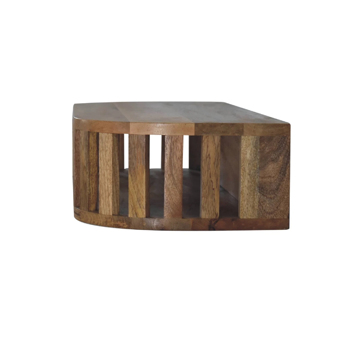 Artisan Furniture Ariella Floating Console Table Solid Mango Wood Open Shelf Japanese Design Living Room by Artisan Furniture