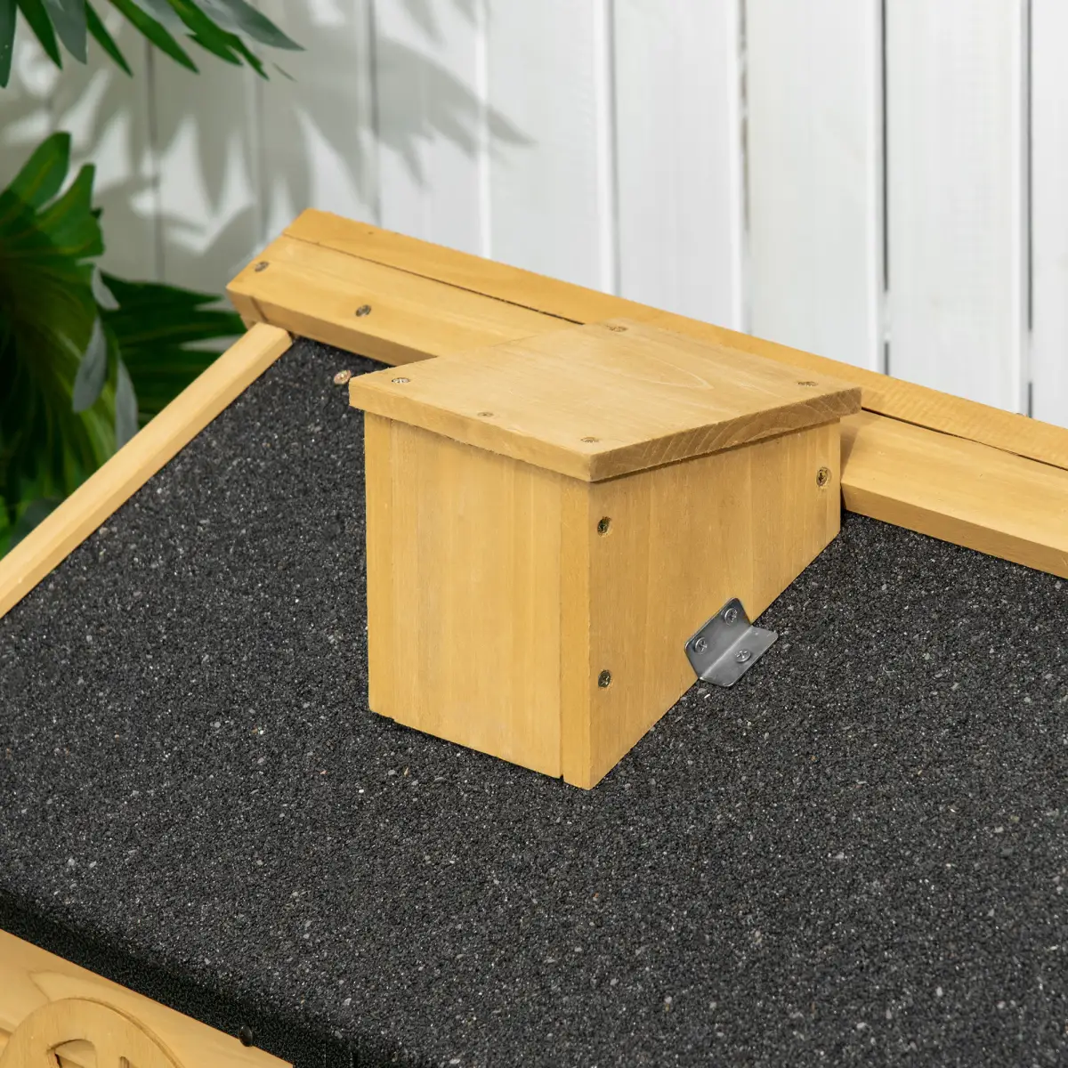 PawHut PawHut Rabbit Hutch Outdoor Bunny Cage w/ Run, Removable Tray 120 x 55.5 x 80cm - Rabbit Hutch