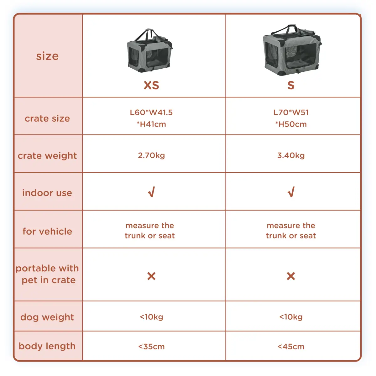 PawHut PawHut Folding Pet Carrier Bag House W/ Cushion Storage, Grey 60x41.5x41cm - Pet Carrier