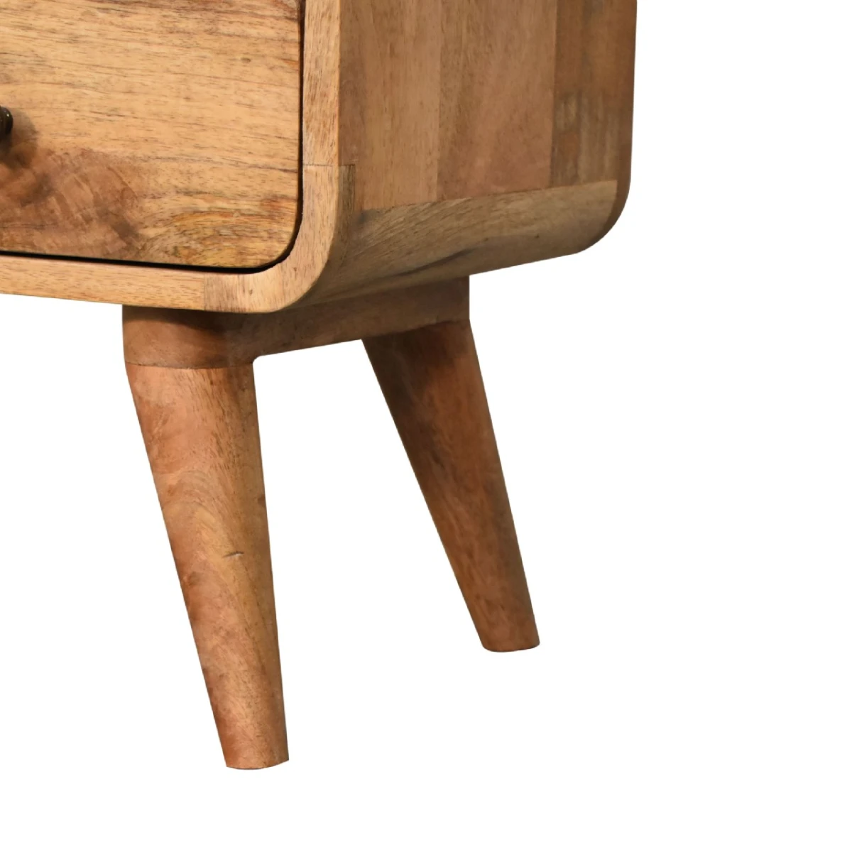 Artisan Furniture Mango Wood Mini Media Console With Open Shelf And Two Drawers For Small Spaces by Artisan Furniture