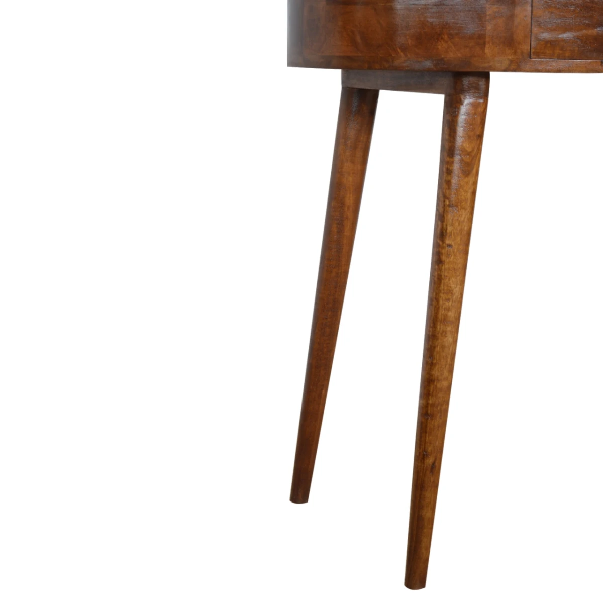 Artisan Furniture Console Table Compact Solid Mango Chestnut Finish With Drawer For Living Room by Artisan Furniture