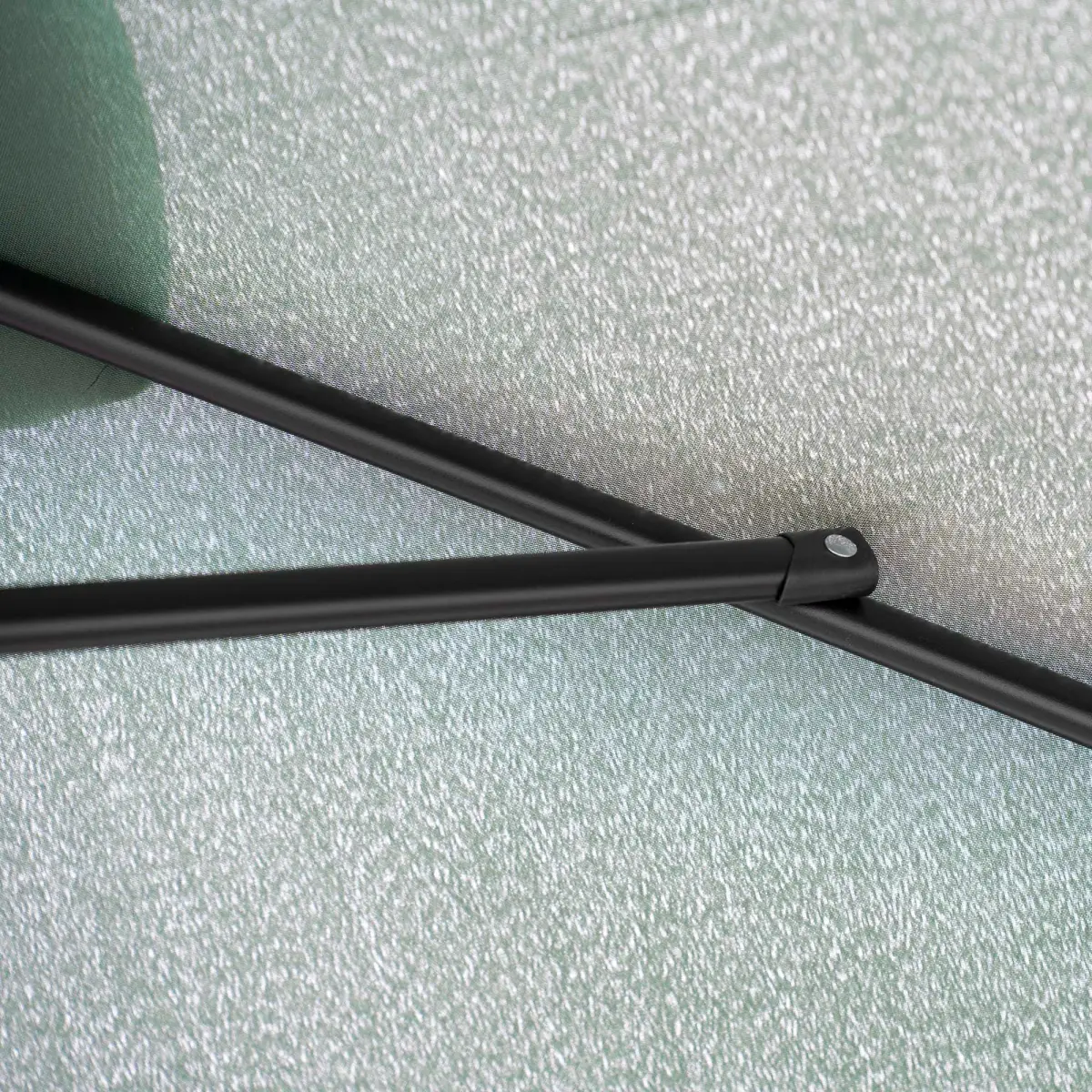 Outsunny Outsunny 3x2m Patio Parasol Canopy Tilt Crank 6 Ribs Sun Shade Garden Green - Parasol