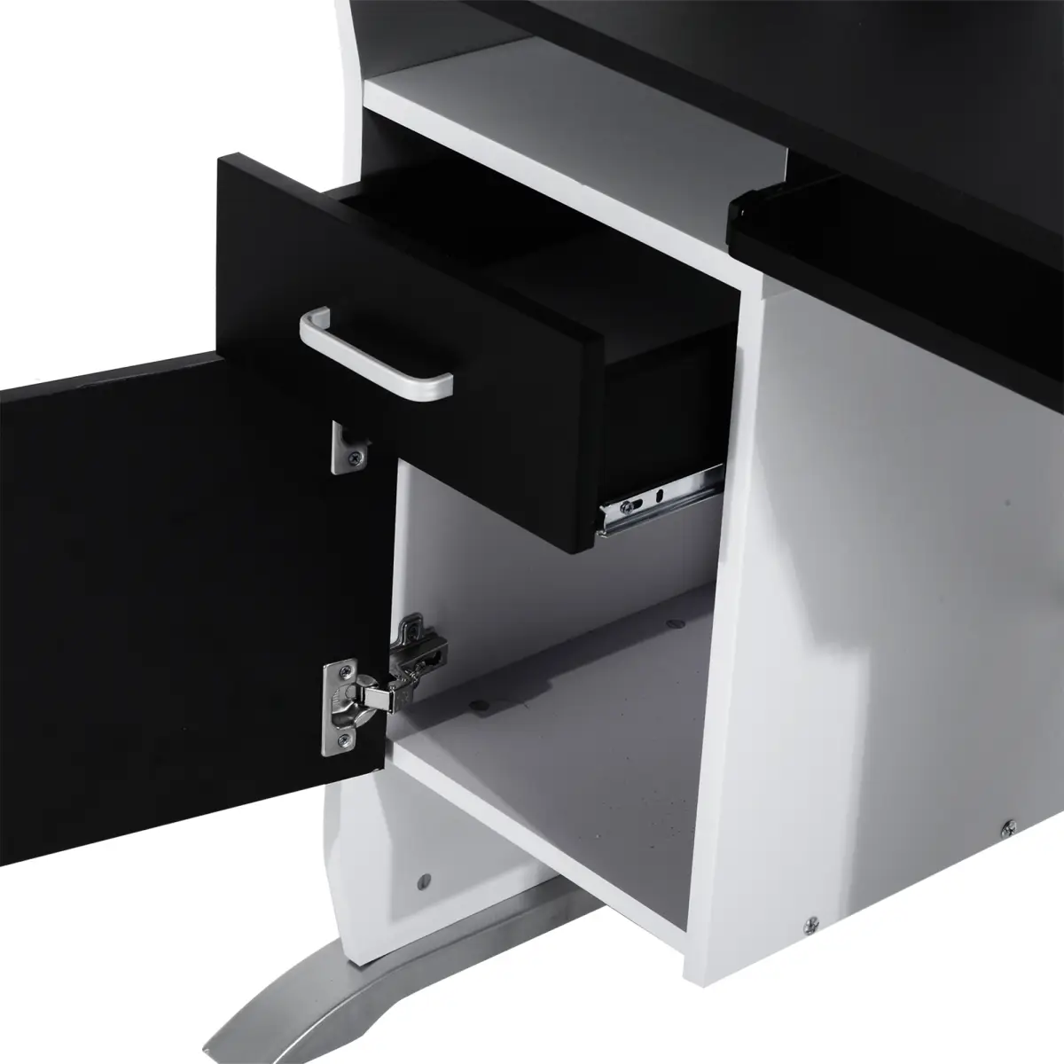 Unbranded Computer Desk Drawer PC Writing Wooden Workstation Keyboard Black HOMCOM - Desk