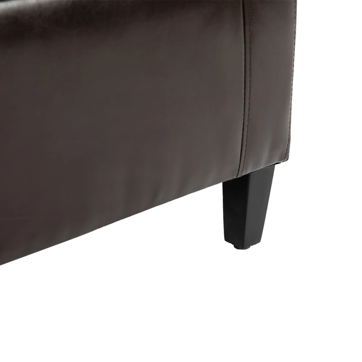 Deluxe Storage Ottoman Bench Large Tufted Lid With Inner Storage For Living Room Entryway by HOMCOM