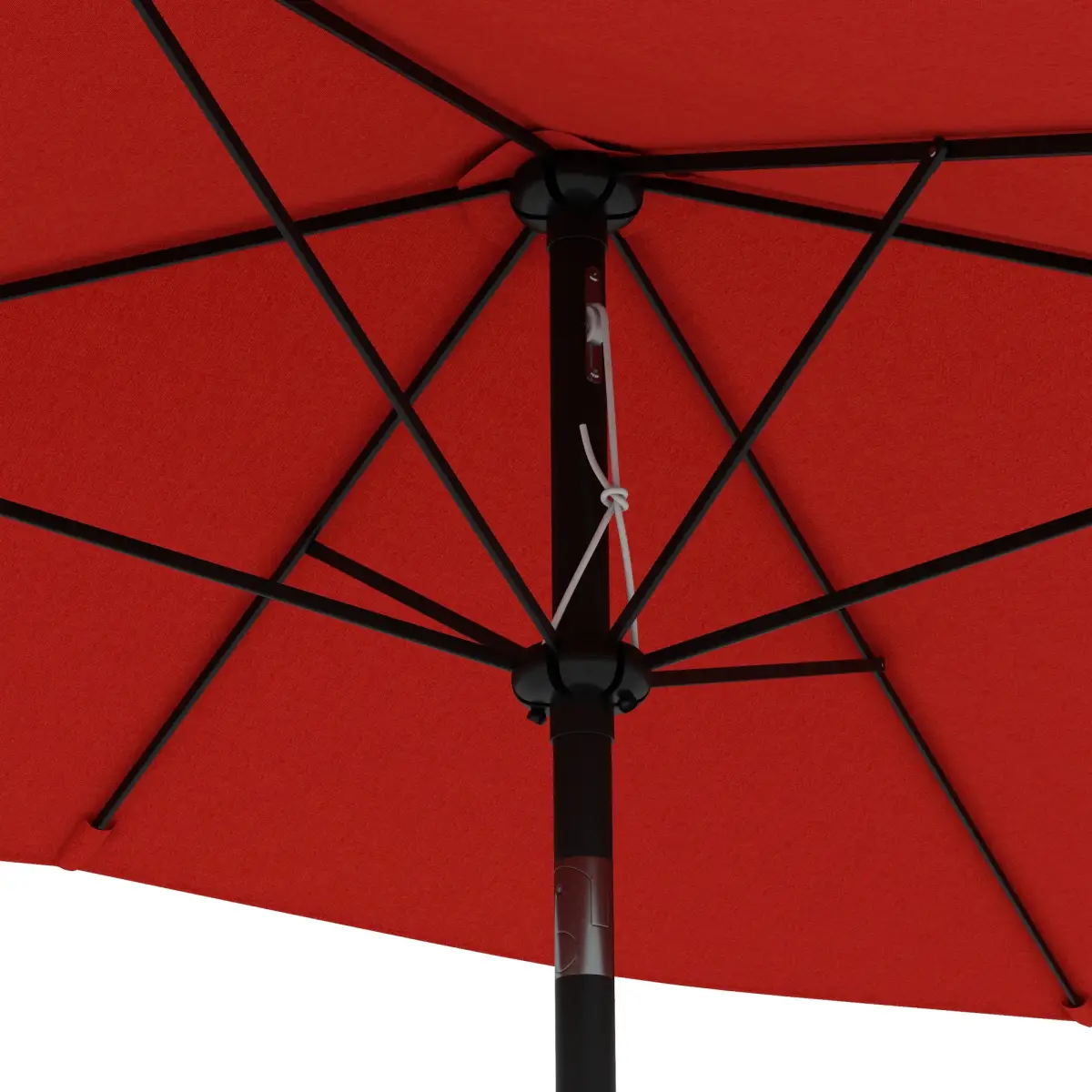 Outsunny Outsunny 2 x 3(m) Garden Parasol Rectangular Market Umbrella w/ Wine Red - Parasol