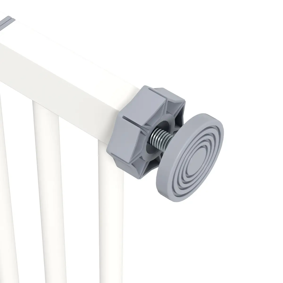 PawHut PawHut Adjustable Safety Gate w/ 1 Extensions and Four Adjustable Screws, White - Pet Gate