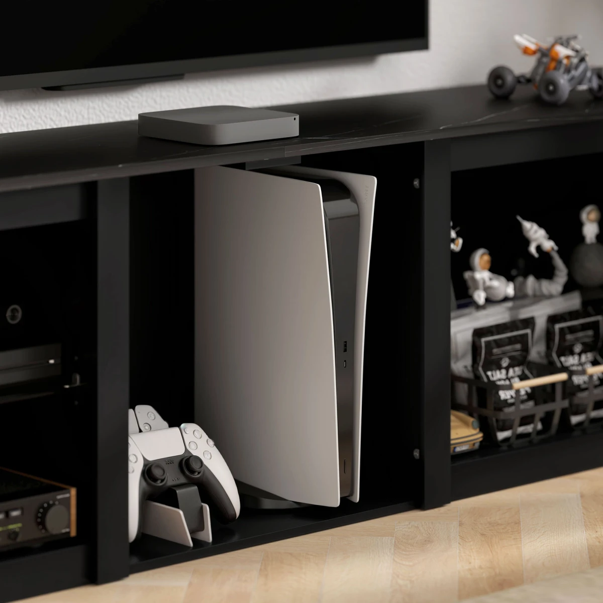 HOMCOM HOMCOM 160cm TV Unit With LED Lights For 65 Inch TV - TV Unit
