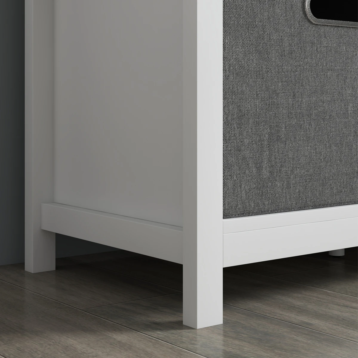 HOMCOM Shoe Bench Cushioned Seat Fabric Drawers by HOMCOM