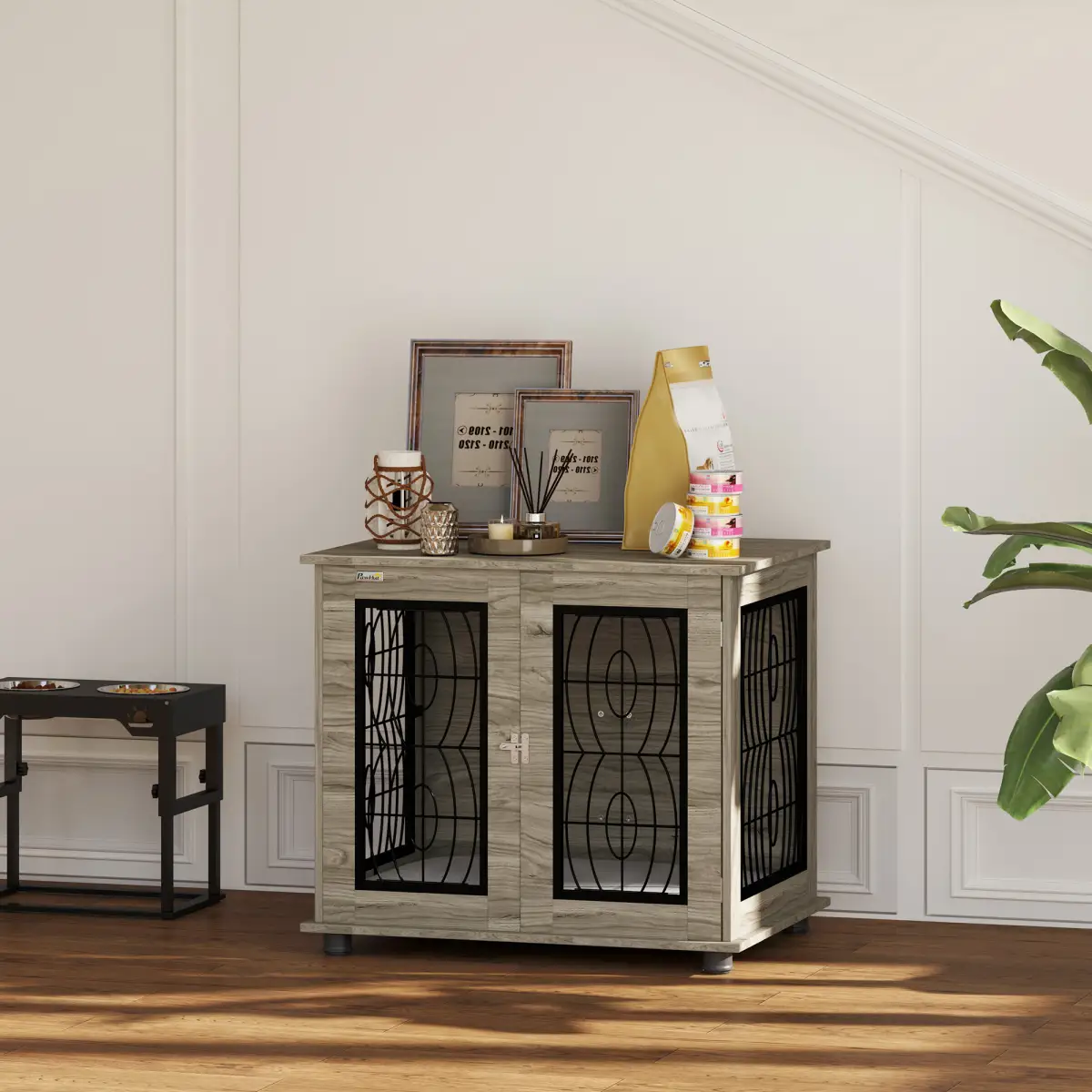 PawHut PawHut Dog Crate Furniture, End Table for Medium Dogs w/ Cushion - Dog Crate