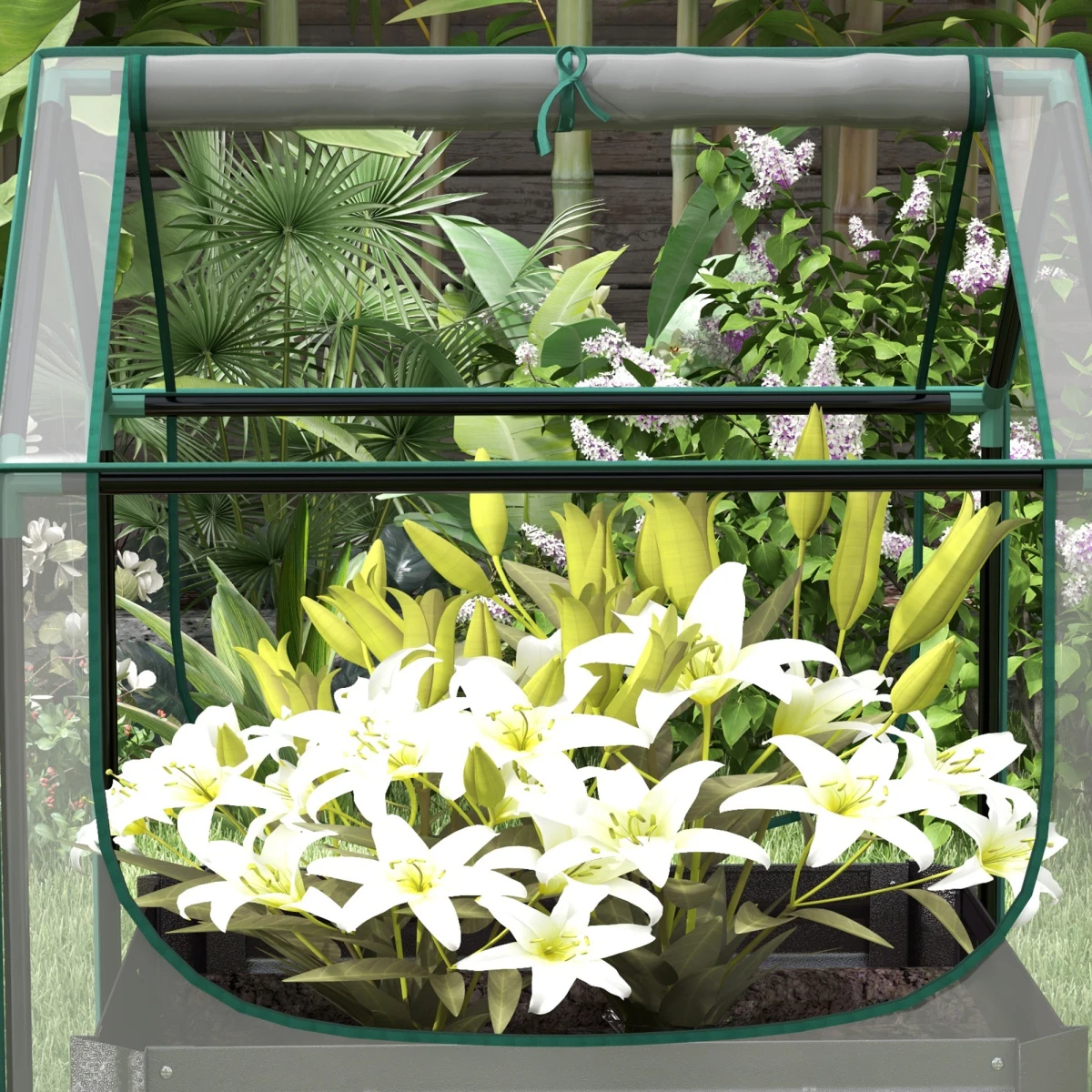 Outsunny Outsunny Raised Garden Bed Planter 10cm Edge Greenhouse Home - Planters