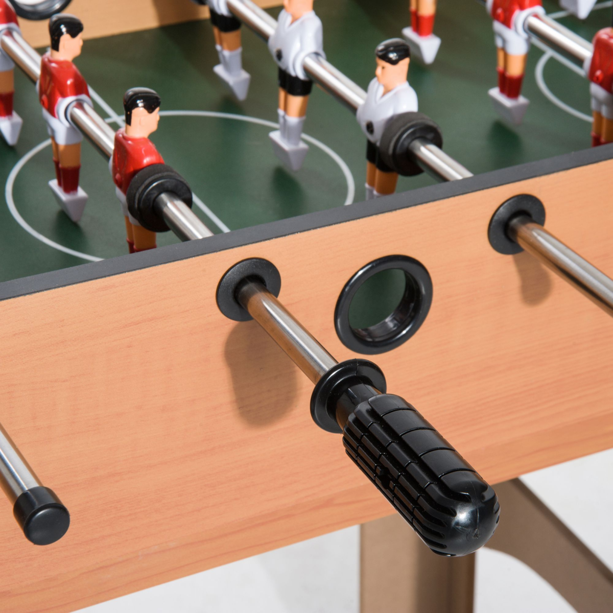 HOMCOM 4-In-1 Multi Games Table with Tennis Billiard Foosball Hockey 2 Types - from HOMCOM