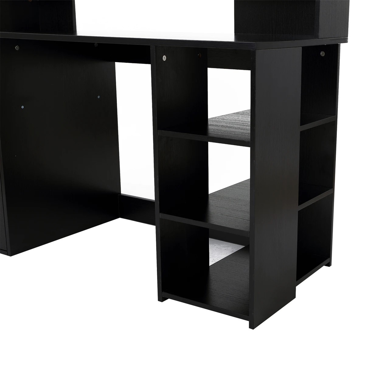 HOMCOM Desk With Shelves 3Drawer Storage Office by Unbranded