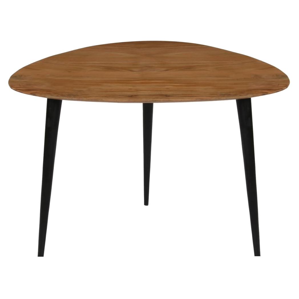 vidaXL VidaXL Coffee Table Set 3 Pieces Nesting Solid Acacia Wood Vintage Finish for Living Room - Coffee Table