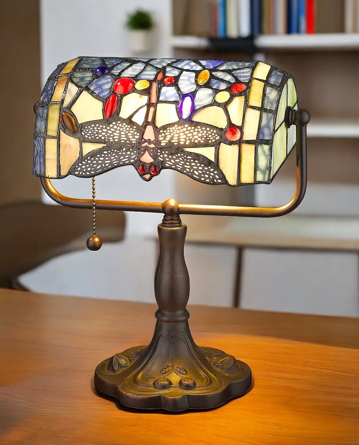 MSL 12" DRAGONFLY TIFFANY LAMP - Lamp