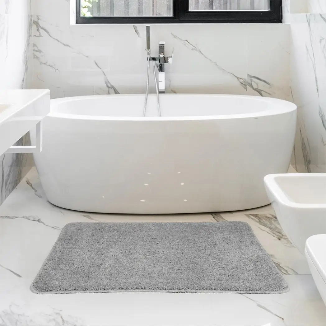 Vinsani VINSANI BATH MAT 60X90cm L.GREY 1010165 - Rug
