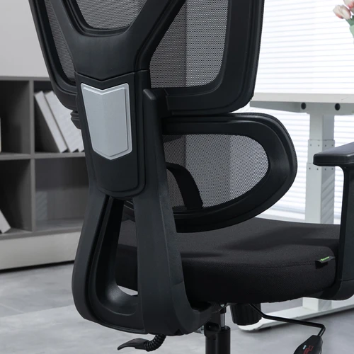 Vinsetto Vinsetto Mesh Office Chair Swivel Desk Chair w/ Adjustable Height Headrest Black - Office Chair