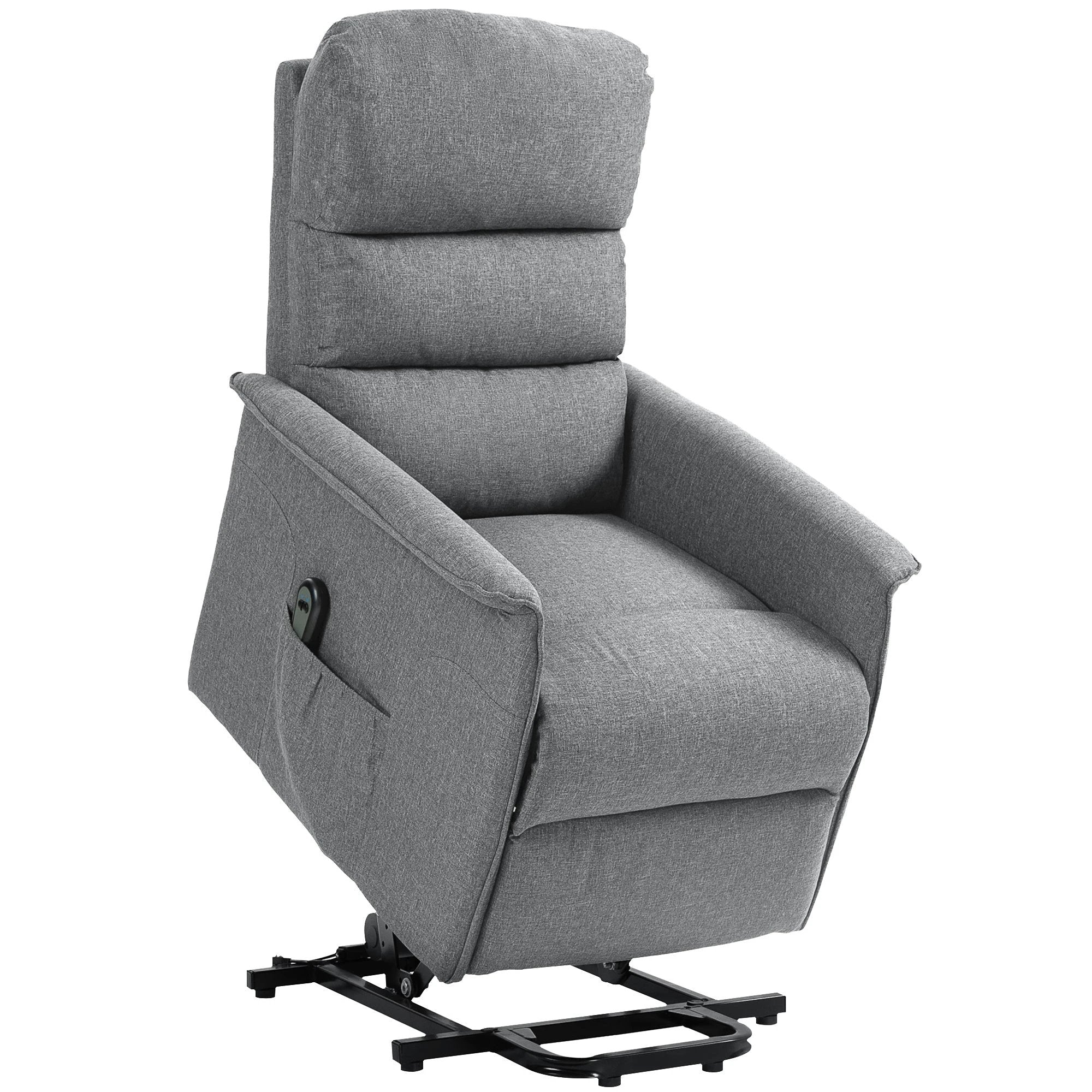 HOMCOM Power Lift Recliner Electric Reclining Chair with Remote Control by HOMCOM