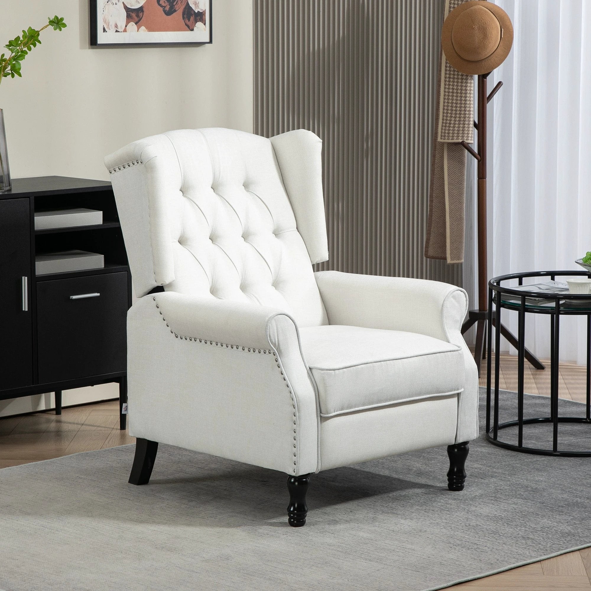 HOMCOM Manual Reclining Armchair Recliner with Footrest by HOMCOM