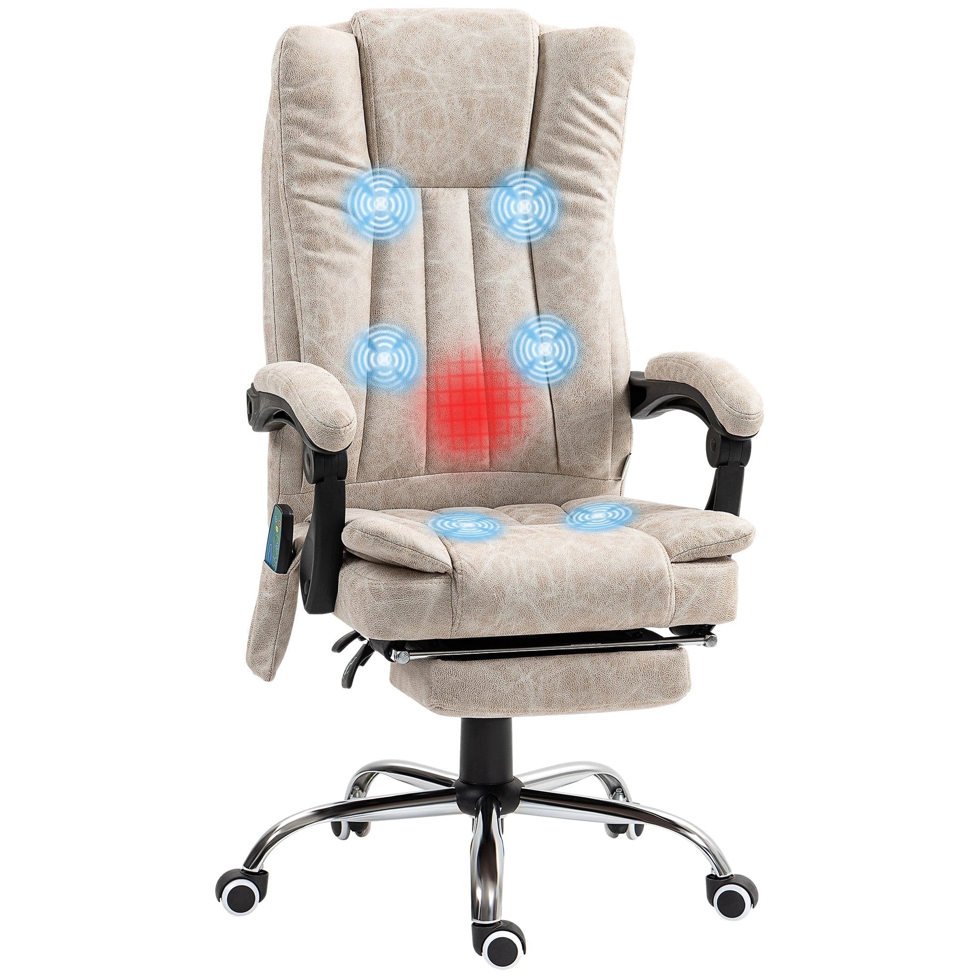 Vinsetto Vinsetto High Back Office Chair with Vibration Massage and Heat - Office Chair