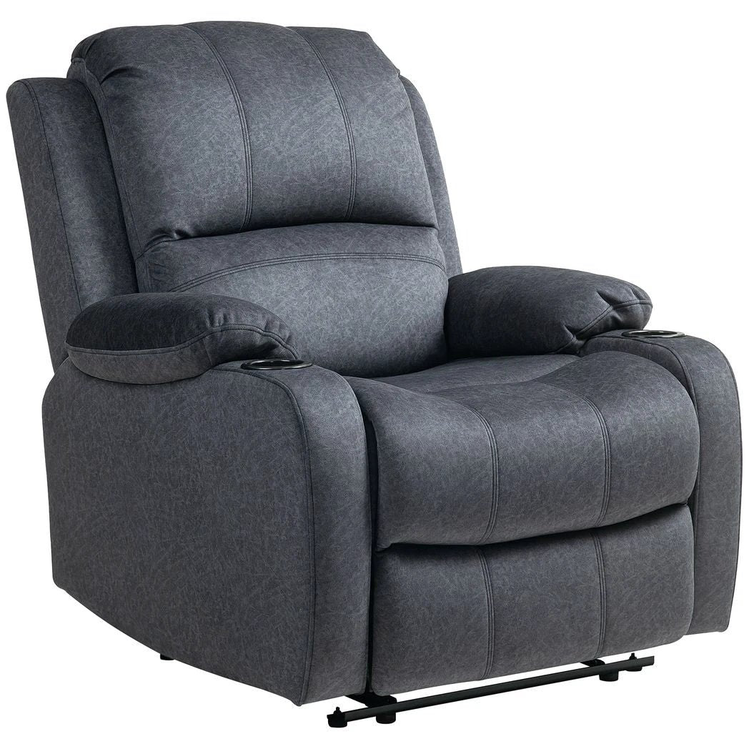 HOMCOM HOMCOM Recliner Armchair for Living Room, Recliner Chair with Cup Holder - Recliner