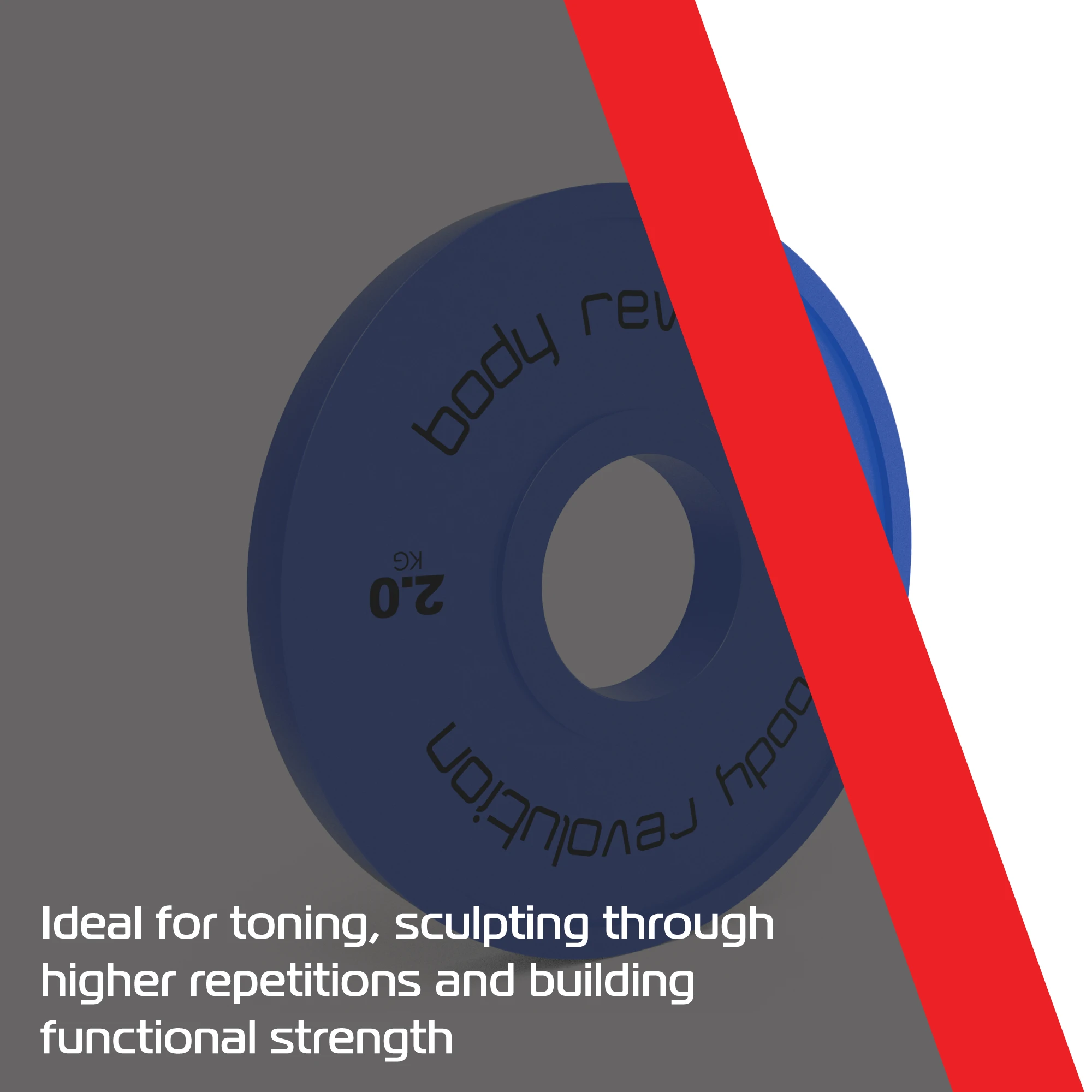 Monster Shop 2 x 2kg Fractional Bumper Plates -
