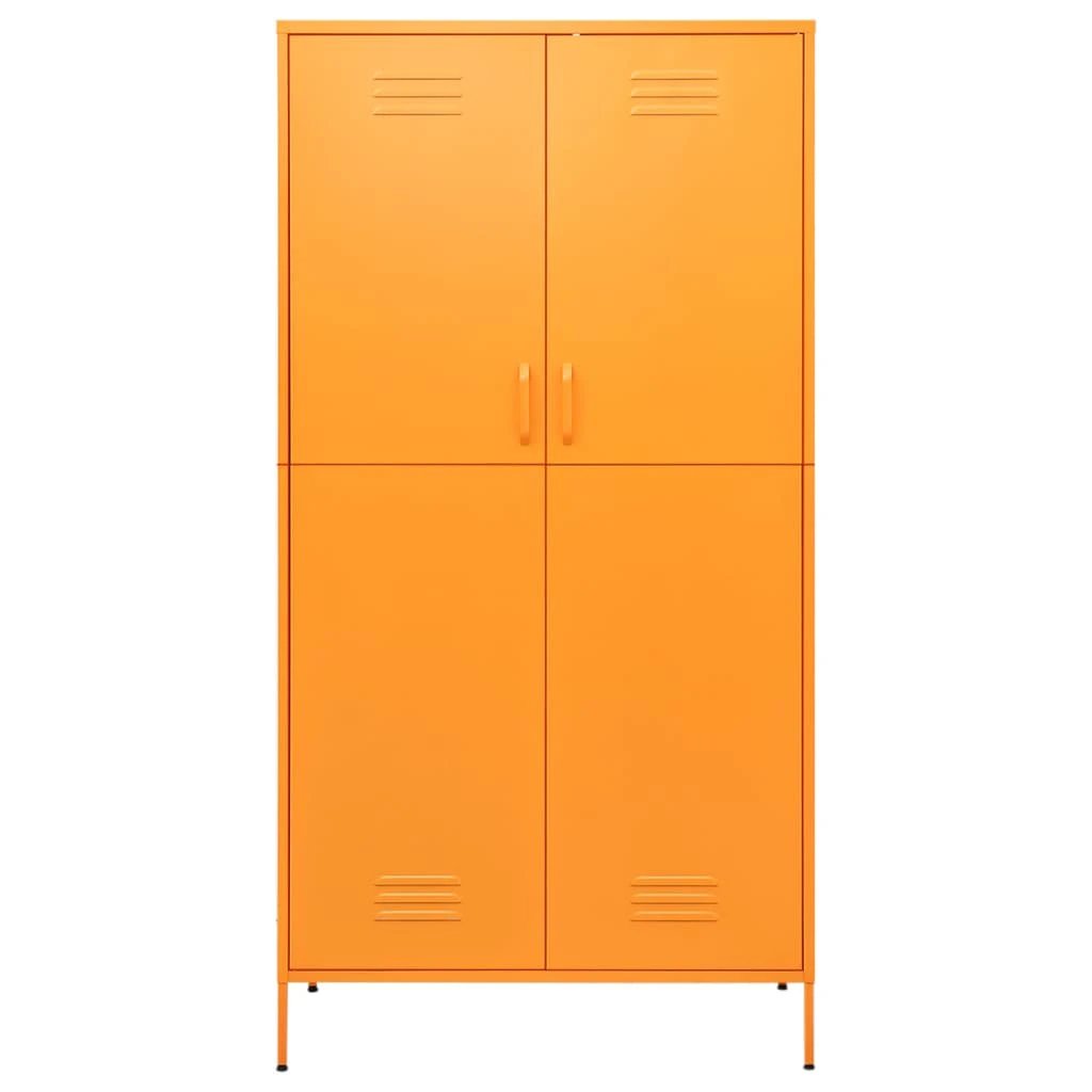 vidaXL vidaXL Wardrobe Olive Green 90x50x180 cm Steel - Wardrobe