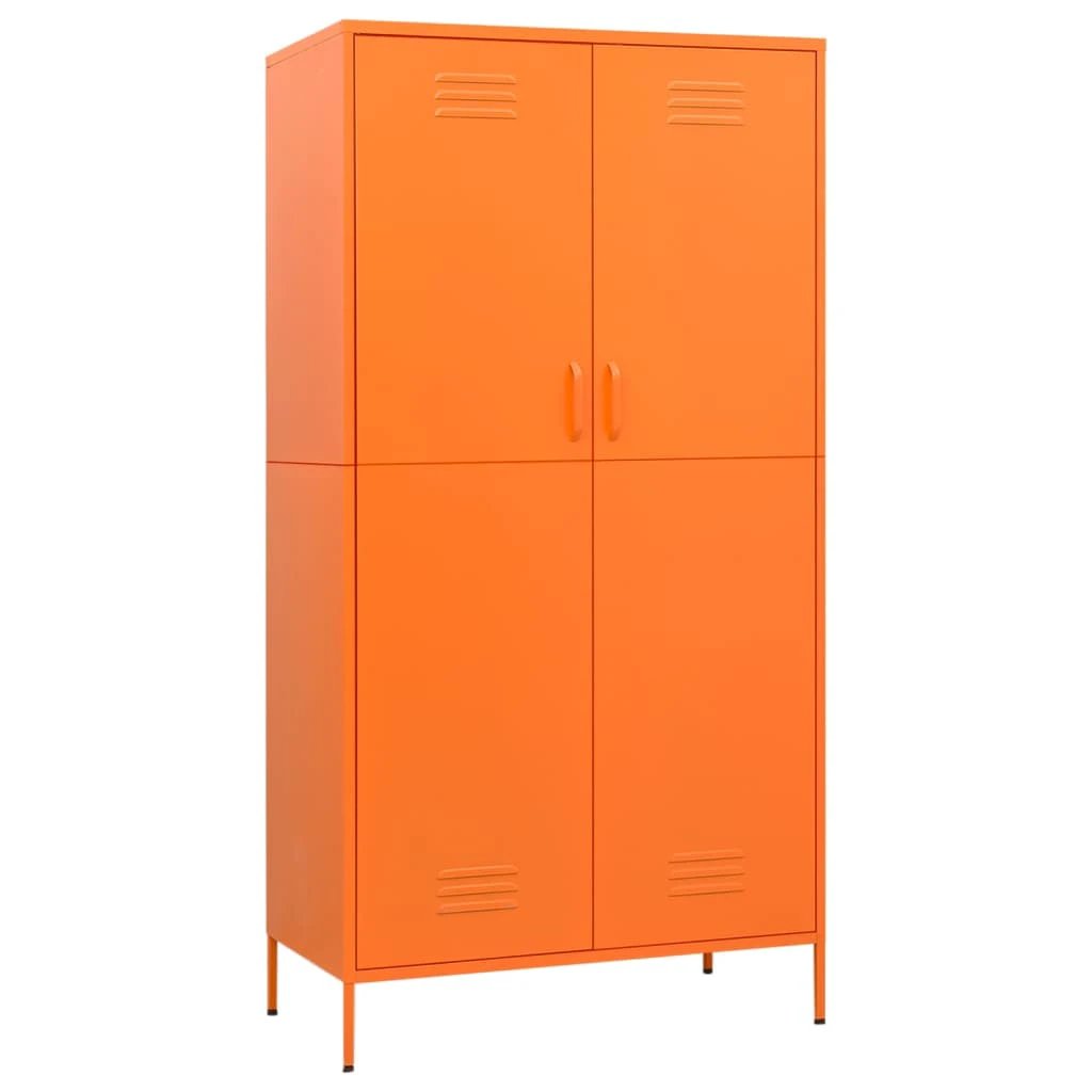 vidaXL Wardrobe Olive Green 90x50x180 cm Steel by vidaXL