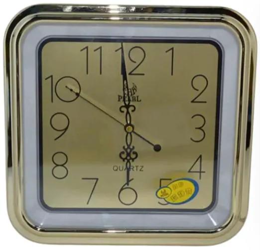 Amplus Amplus Square Wall Clock Gold with Gold Face PW030G - Clock