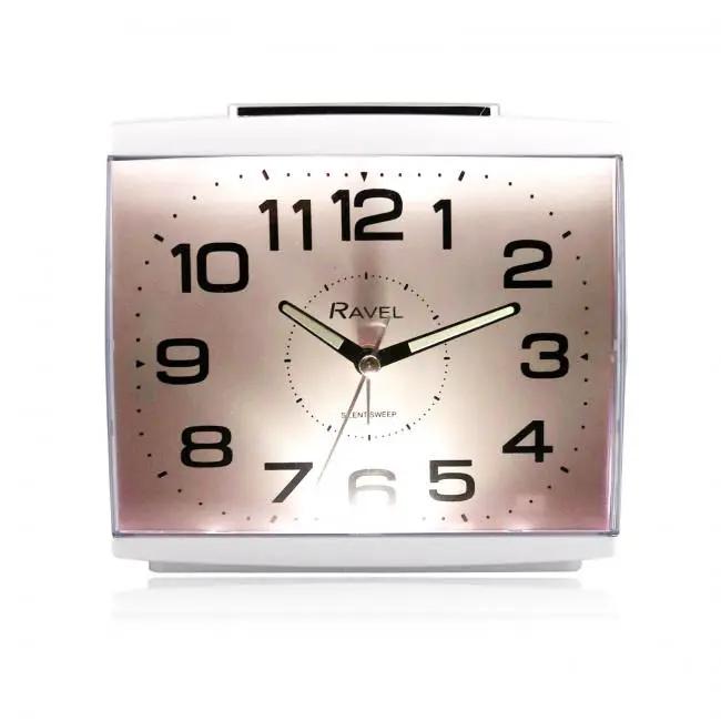 Ravel Ravel Large Square Retro Bedside Quartz Alarm Clock RC037.4 - Clock